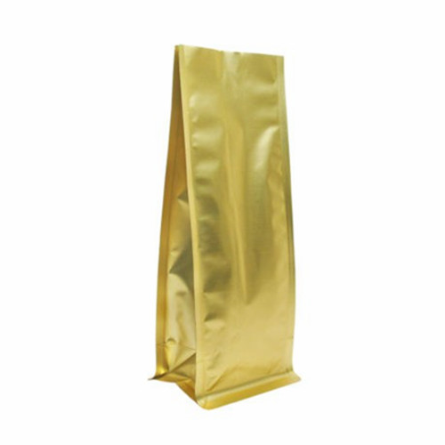 1KG GOLD FOIL COFFEE POUCH WITH QUAD BOTTOM