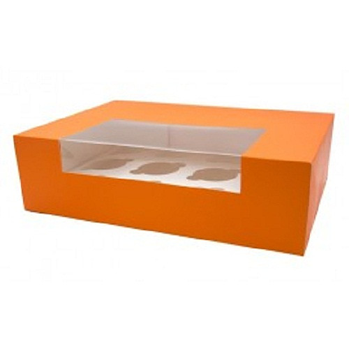 ONE PIECE PAPER BOX WITH  3 CAKES HOLDER 285*115*95MM