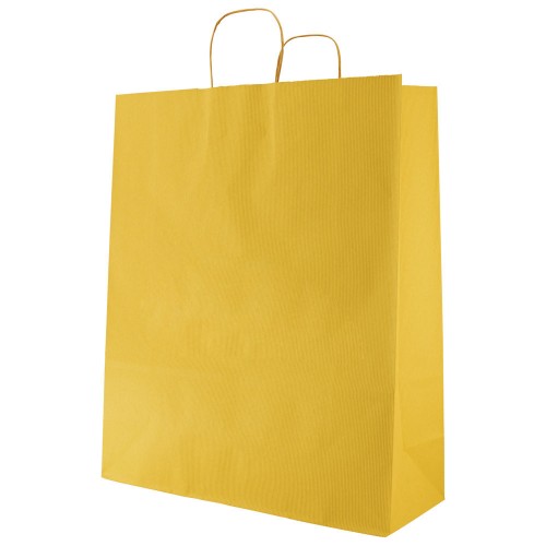 LARGE KRAFT PAPER SHOPING BAGS WITH TWISTED HANDLE